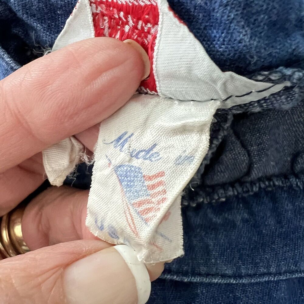 Vtg H Bar C Ranchwear California Prairie Skirt USA Midi Sz 12 Western Embroidery - Picture 13 of 13